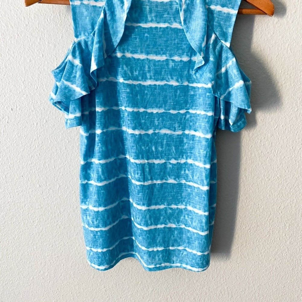 Juicy Couture Light Baby Blue Sleeveless Ruffle - Picture 5 of 5
